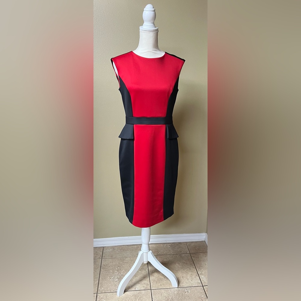 London Times Black and Red Dress, size 8